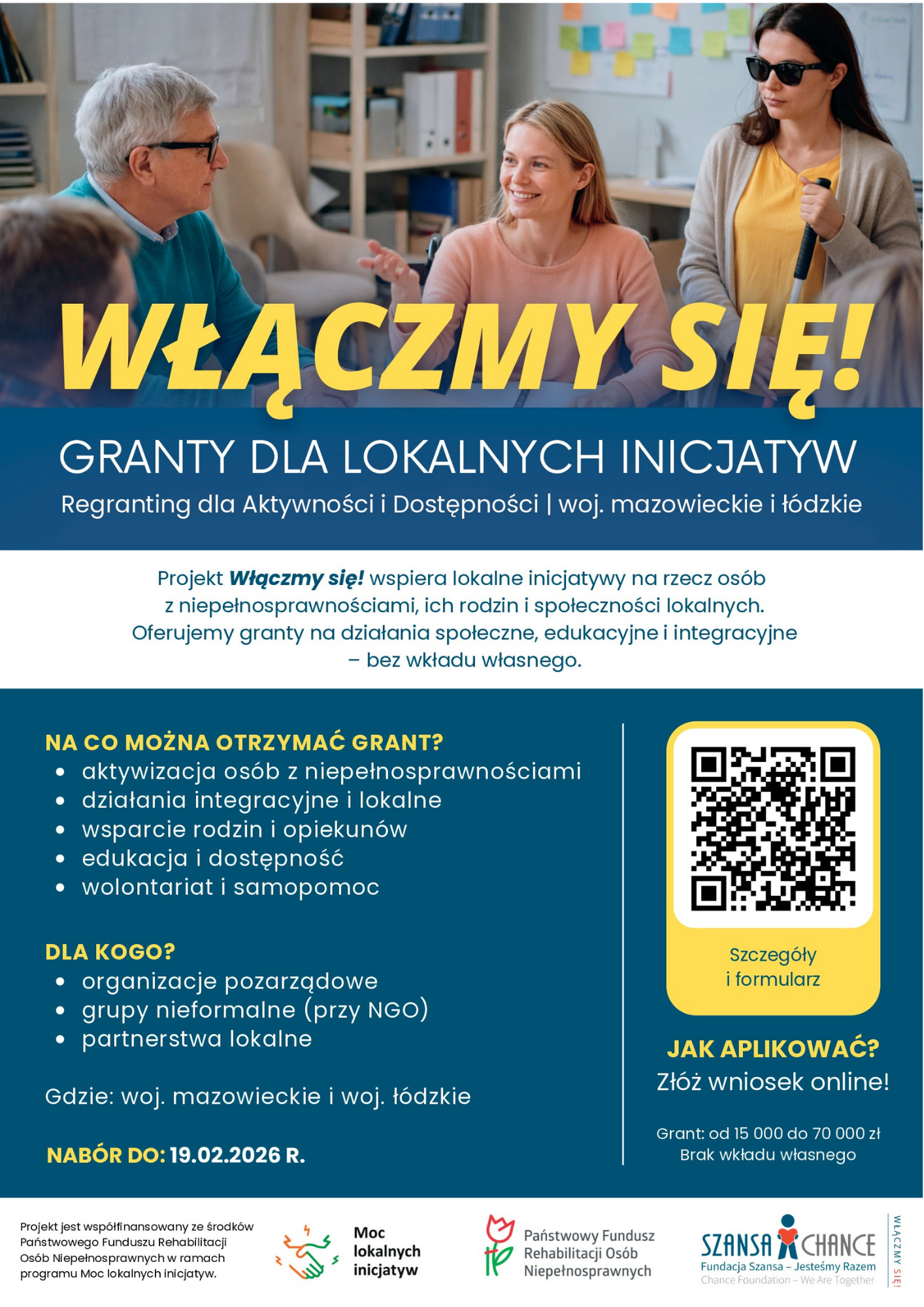 DOFINANSOWANO ZE ŚRODKÓW PAŃSTWOWEGO FUNDUSZU REHABILITACJI OSÓB NIEPEŁNOSPRAWNYCH Nazwa zadania