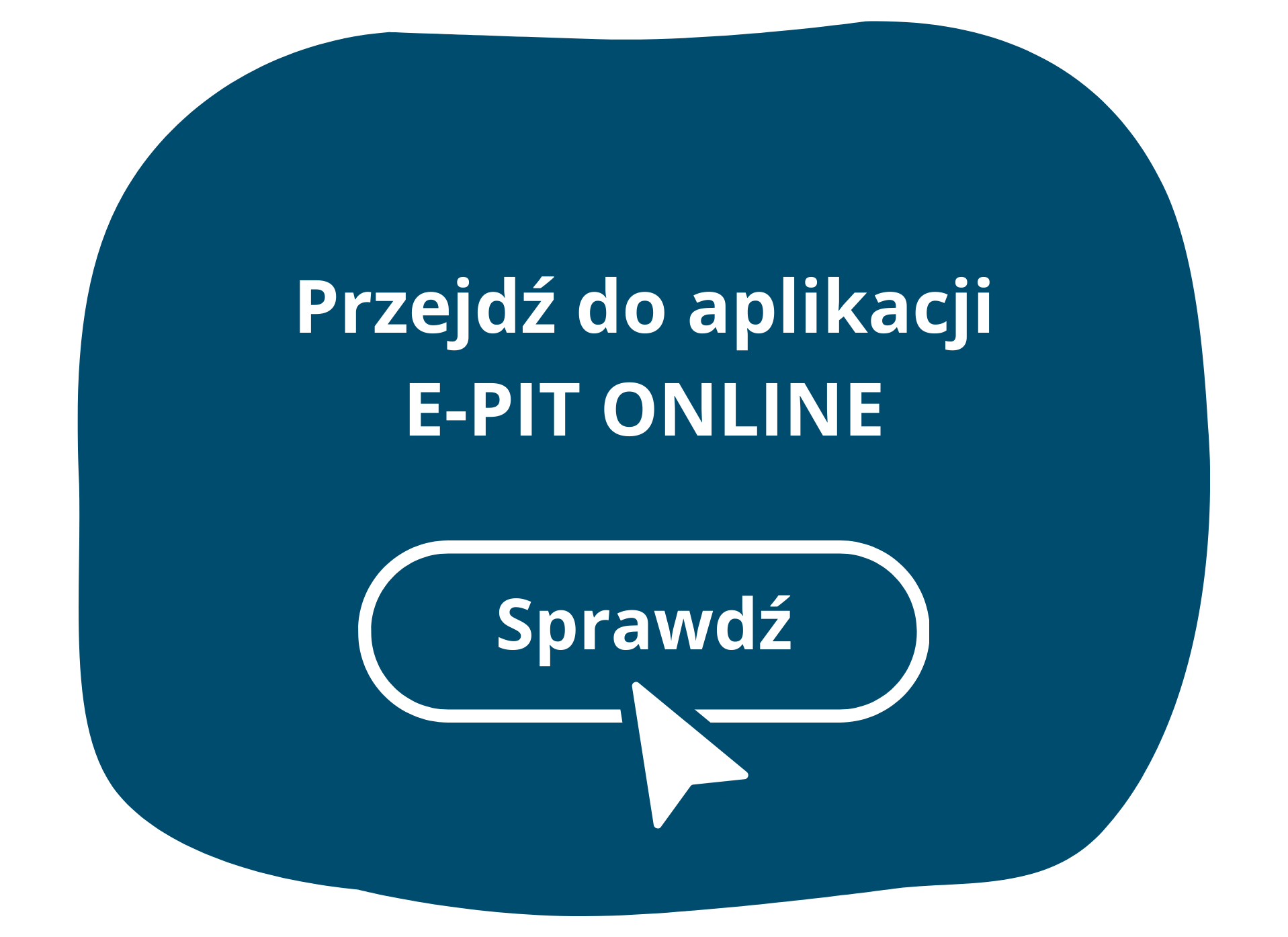 Grafika promująca aplikację E-PIT Online z przyciskiem Sprawdź
